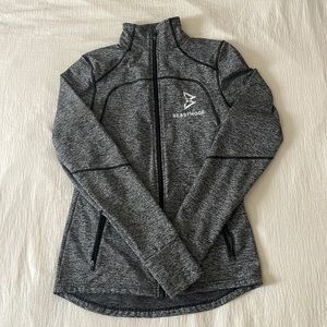 Beast Mode charcoal grey women’s full zip training jacket sz medium
